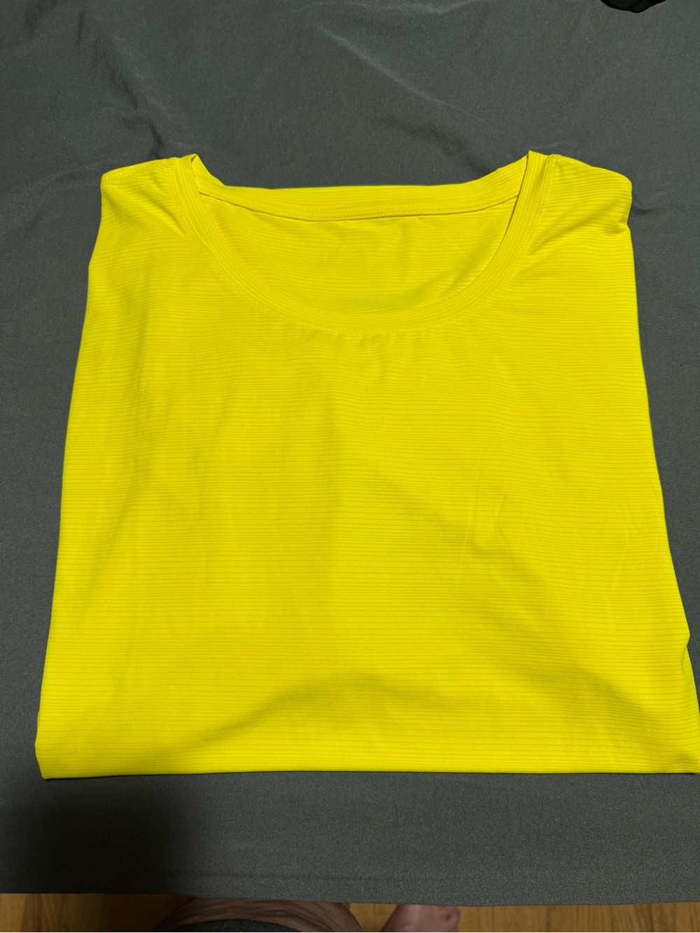Zyia Bright Yellow Ribbed Top
